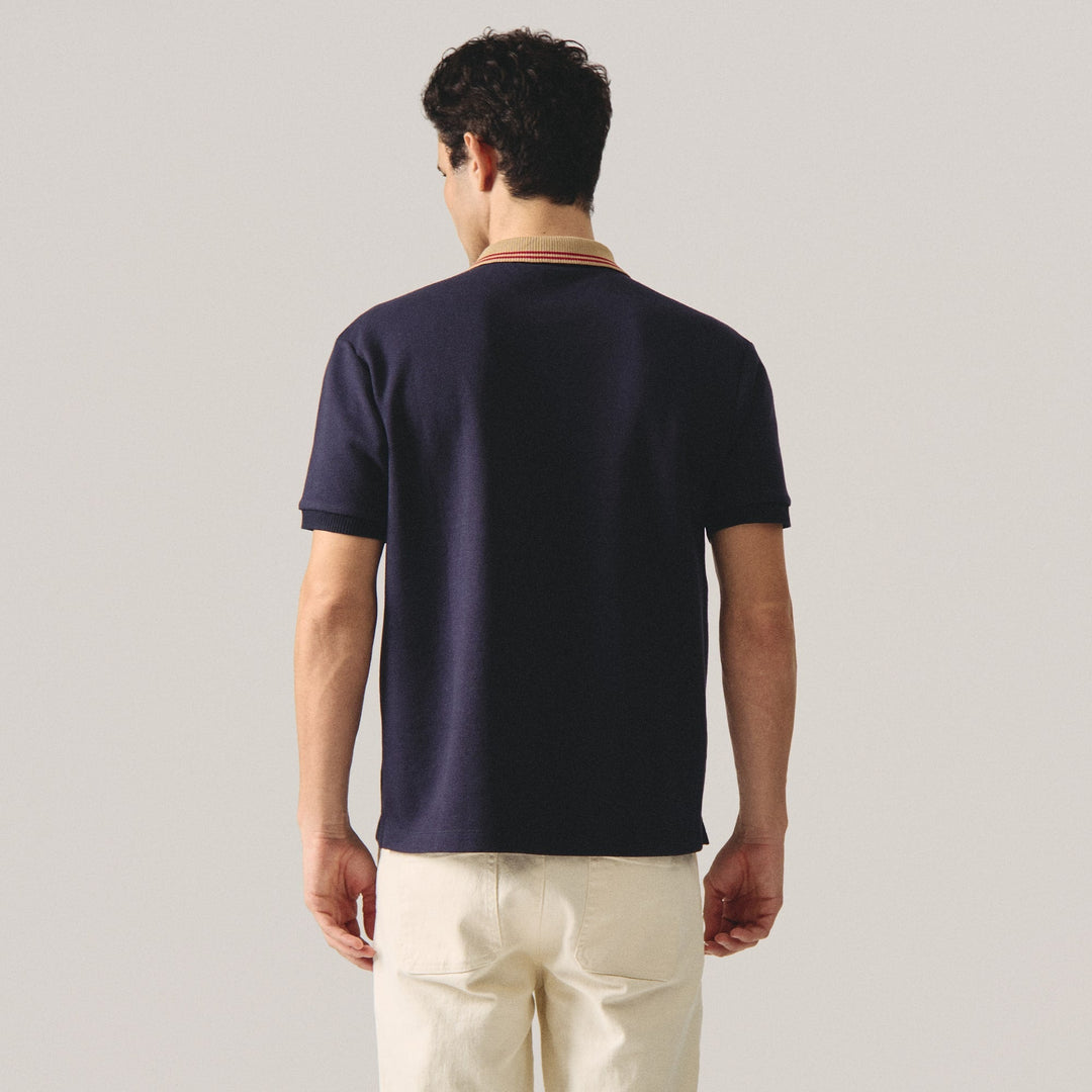 Regular Fit Polo Shirt With Tipped Contrast Collar