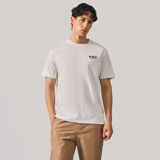 Regular Fit Sailing Flags Graphic T-Shirt