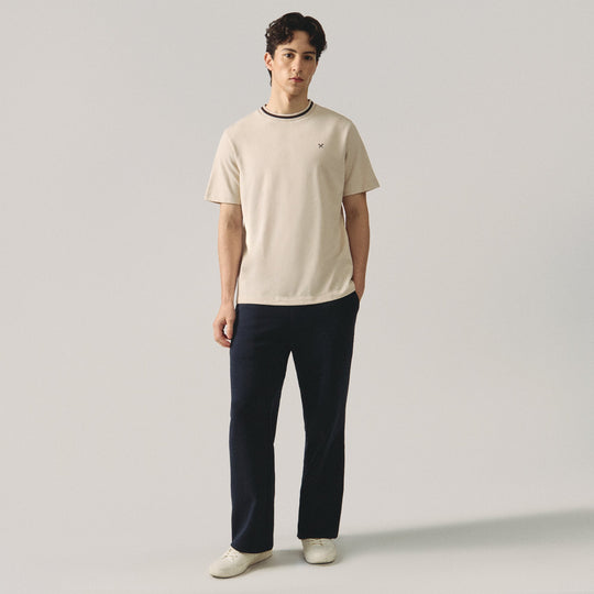 Regular Fit T-Shirt With Contrast Embossed Tipping