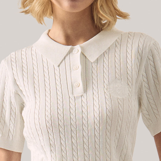 Cable Knit Polo
