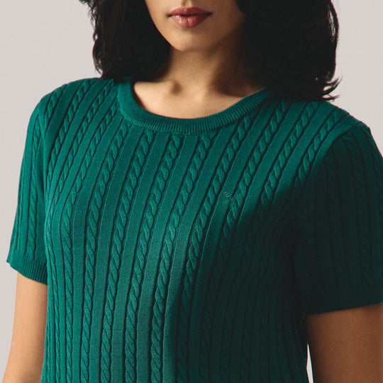 Cable Knit Top