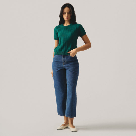 Cable Knit Top