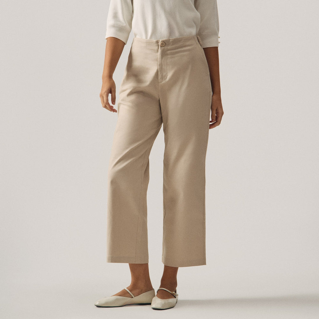 Adjustable Straight Fit Trousers