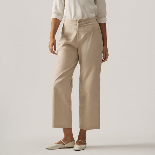 Adjustable Straight Fit Trousers