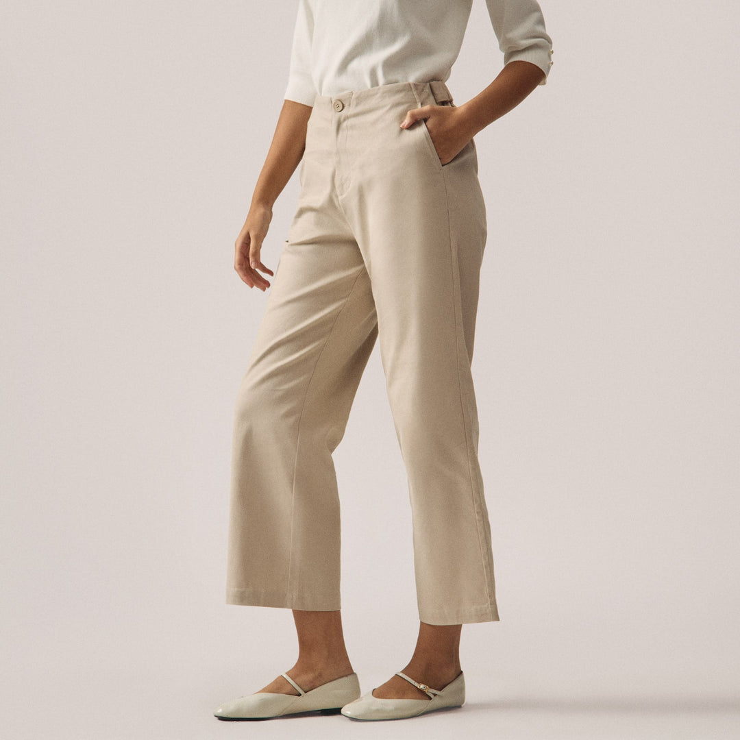 Adjustable Straight Fit Trousers