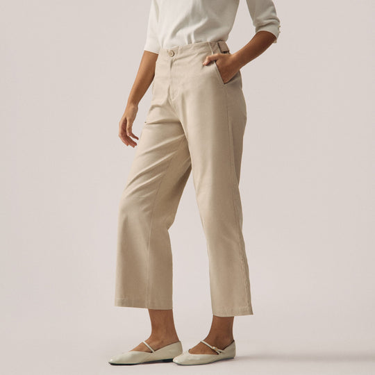 Adjustable Straight Fit Trousers