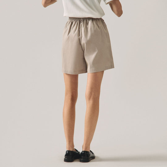 Shorts With Gold Button Details