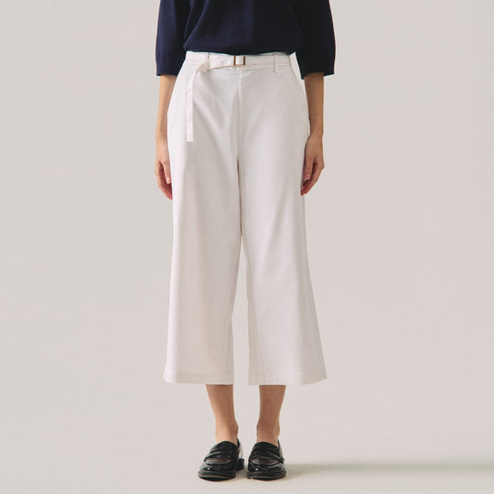 Culottes With Self Fabric Belt