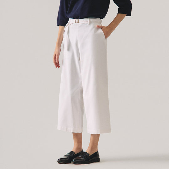 Culottes With Self Fabric Belt