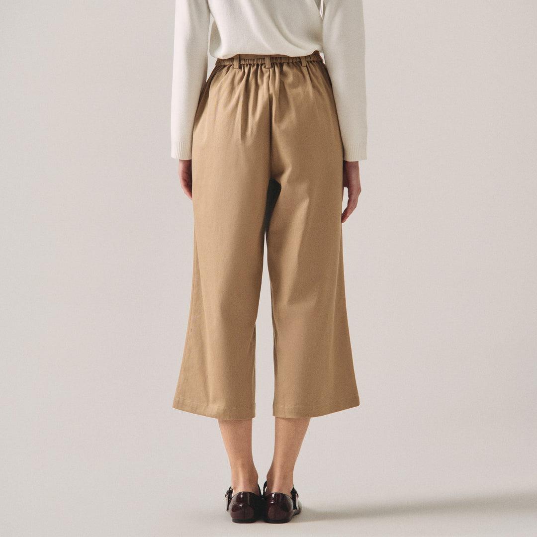 Culottes With Self Fabric Belt