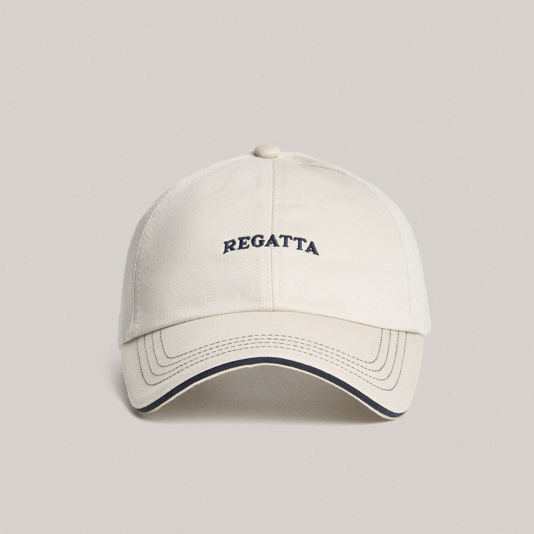Biker Cap With Contrast Stitching