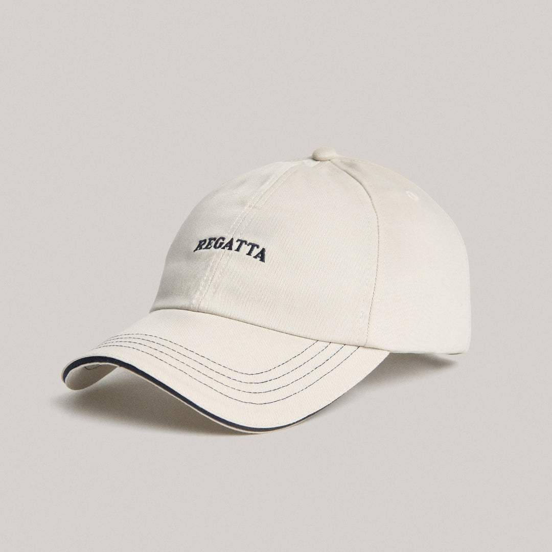 Biker Cap With Contrast Stitching