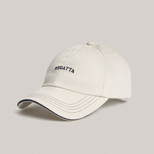 Biker Cap With Contrast Stitching