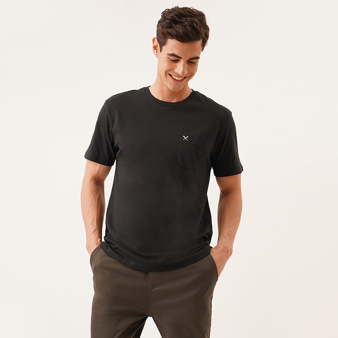 Relaxed Fit Tee With Pocket