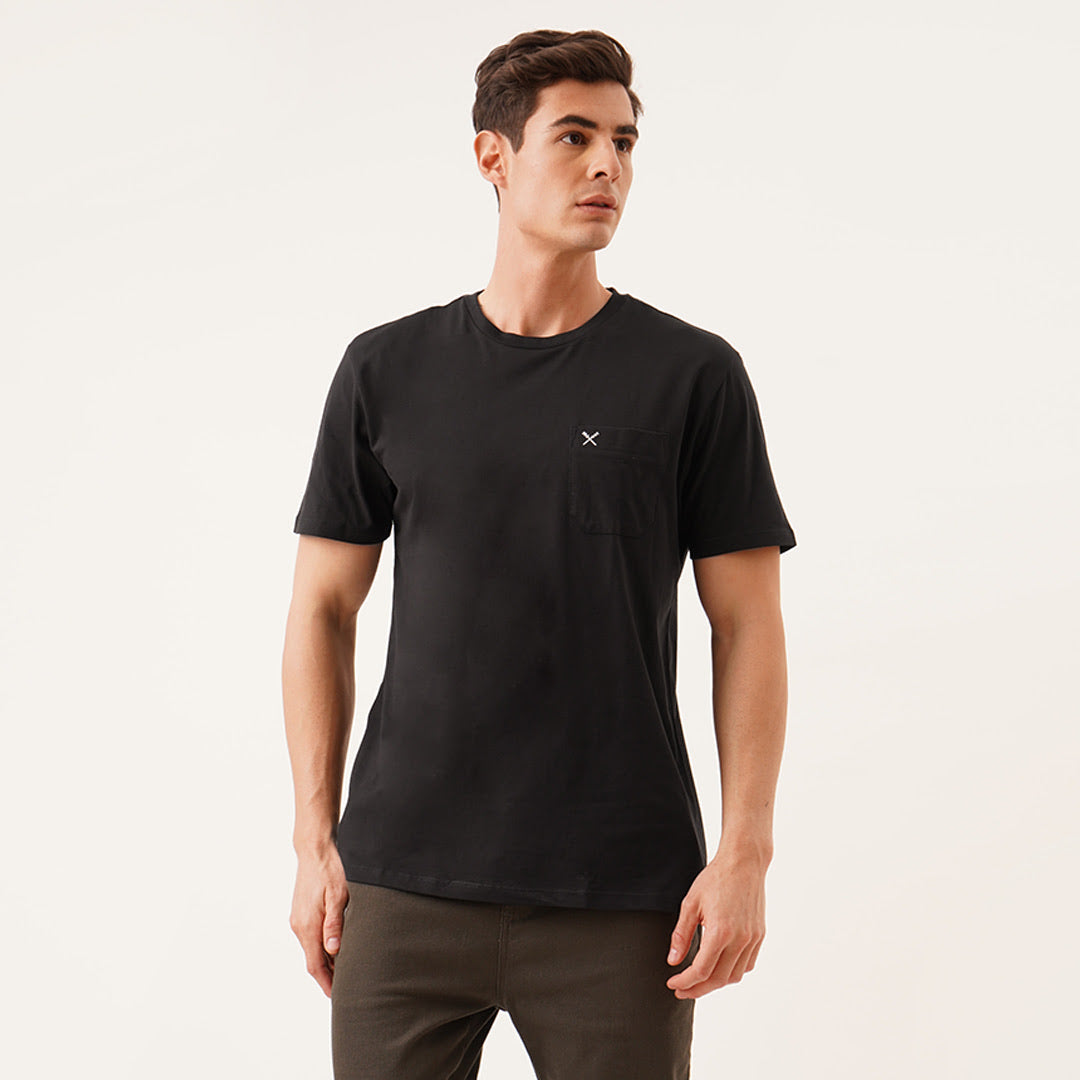 Relaxed Fit Tee With Pocket