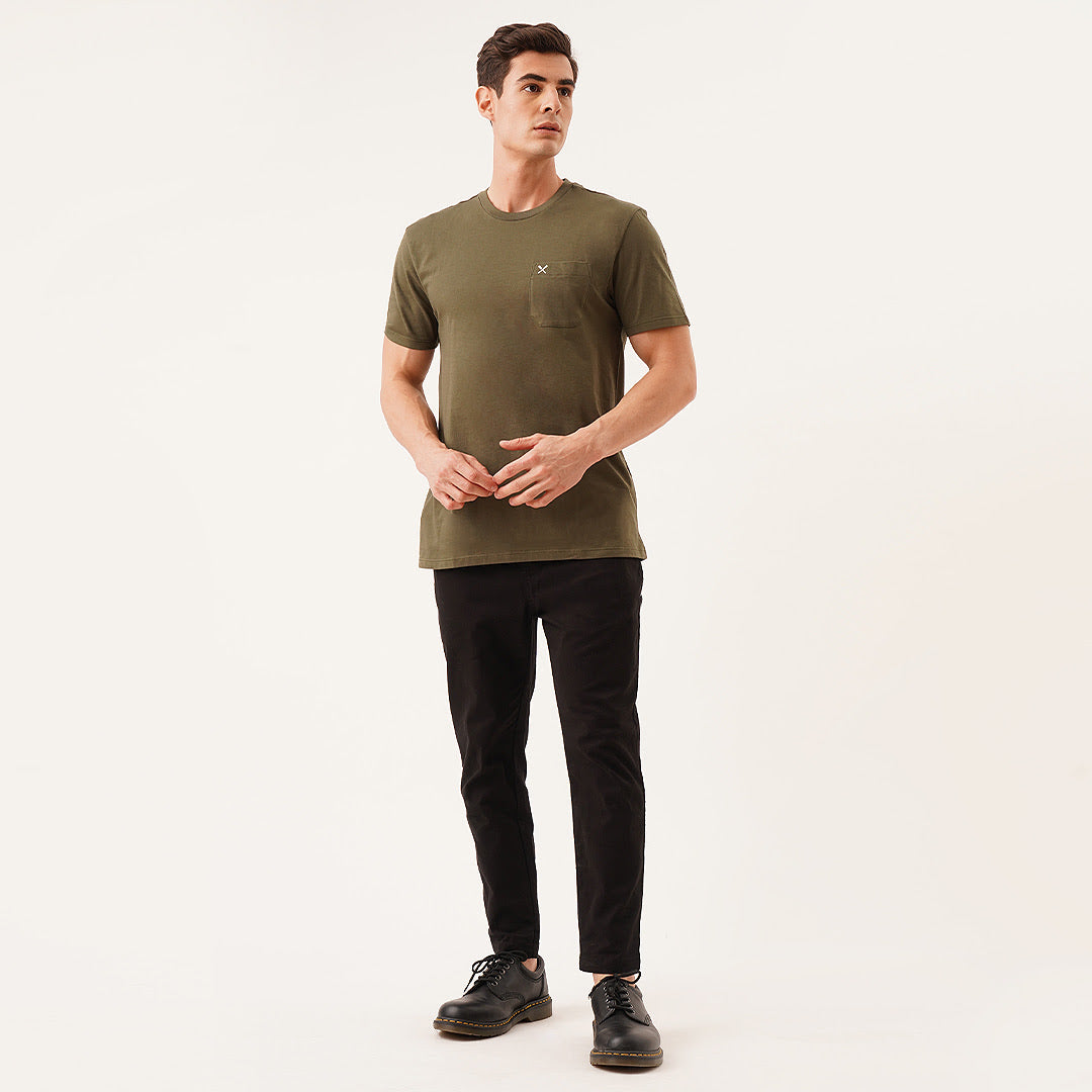 Relaxed Fit Tee With Pocket