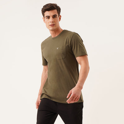 Relaxed Fit Tee With Pocket