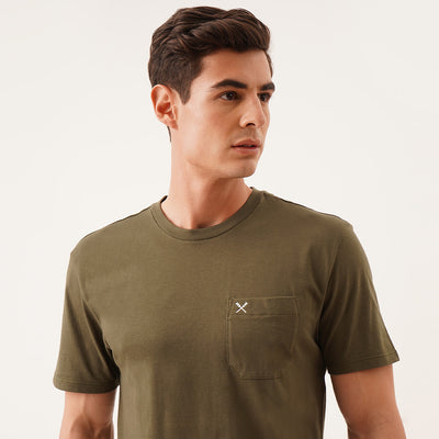 Relaxed Fit Tee With Pocket