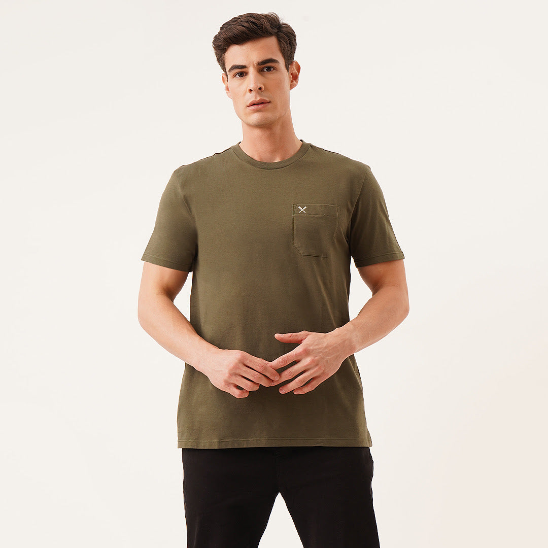 Relaxed Fit Tee With Pocket