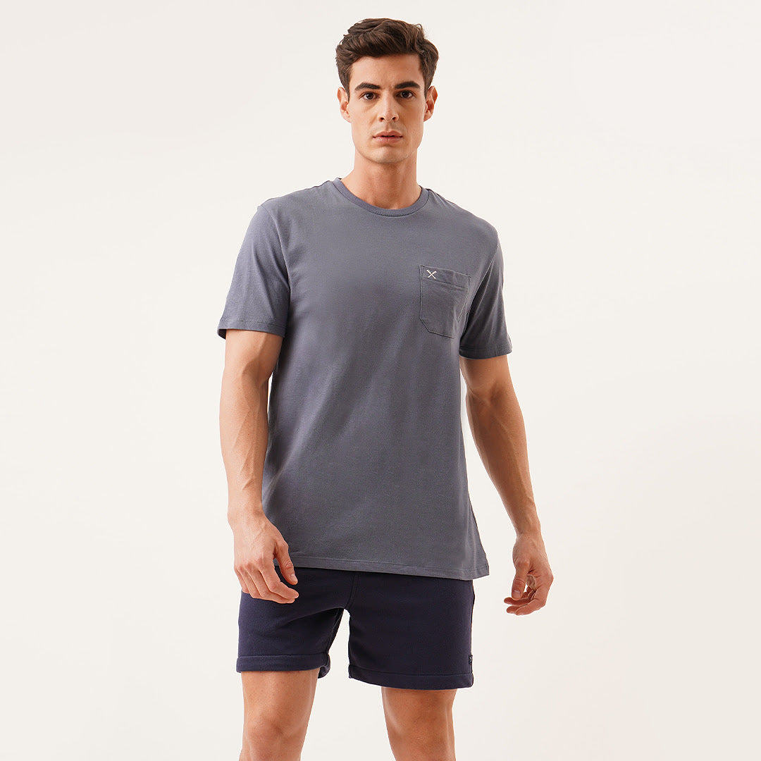 Relaxed Fit Tee With Pocket