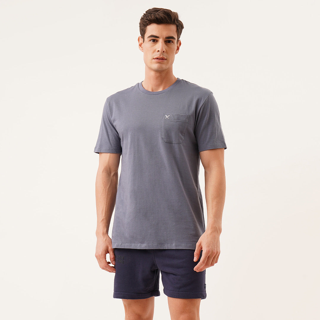 Relaxed Fit Tee With Pocket