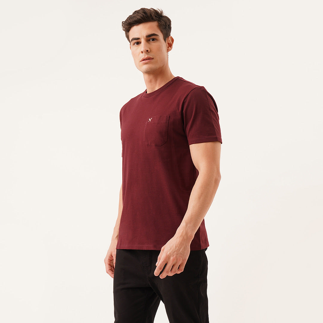 Relaxed Fit Tee With Pocket