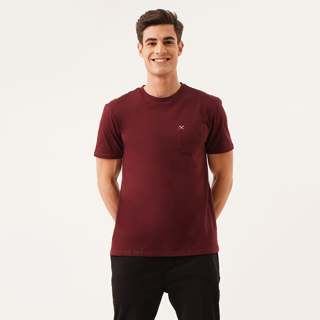 Relaxed Fit Tee With Pocket