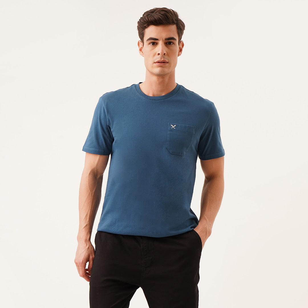 Relaxed Fit Tee With Pocket