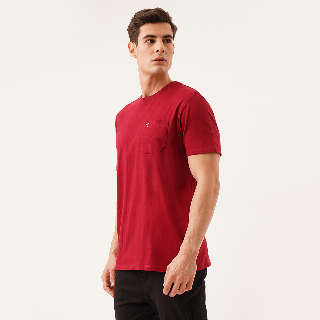 Relaxed Fit Tee With Pocket