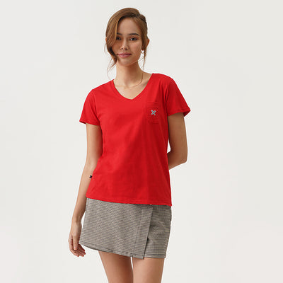 Regatta Essentials V Neck Tee Pocket Detail