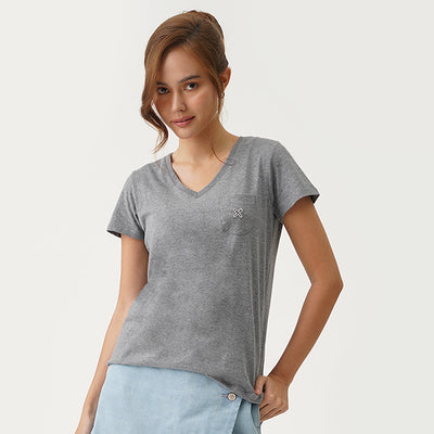Regatta Essentials V Neck Tee Pocket Detail