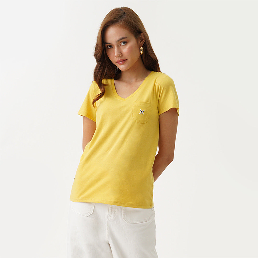 Regatta Essentials V Neck Tee Pocket Detail