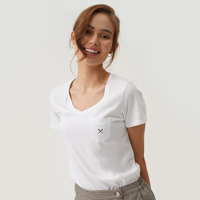 Regatta Essentials V Neck Tee Pocket Detail