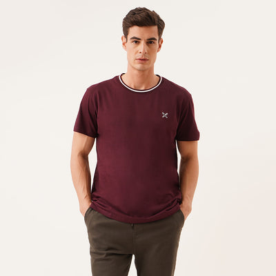 Tee With Contrast Neck Regatta Lifestyle – Ribbing