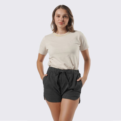 Textured T-Shirt With Neck Detail