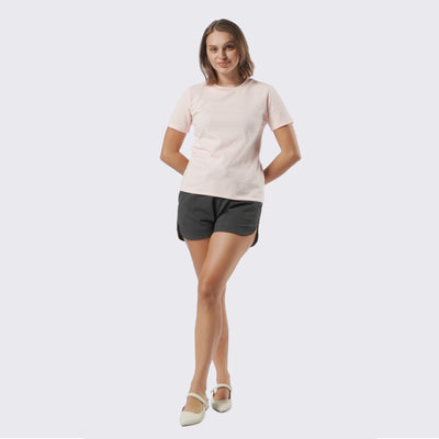 Textured T-Shirt With Neck Detail
