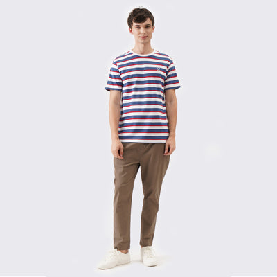 Round Neck T-Shirt In Stripes