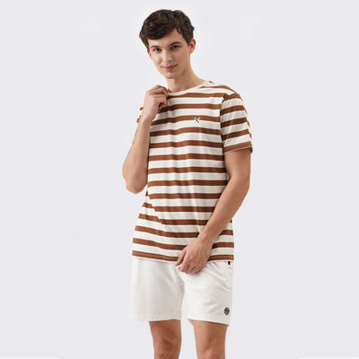 Round Neck T-Shirt In Stripes