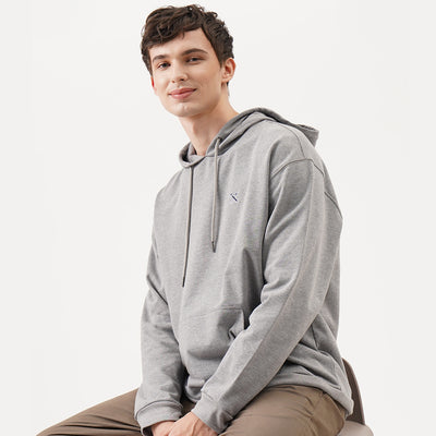 Knitted Hoodie Jacket In Fleece