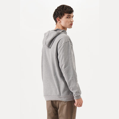 Knitted Hoodie Jacket In Fleece