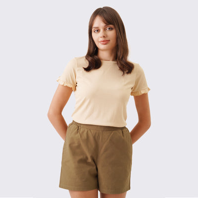 T-Shirt With Ruffle Detail
