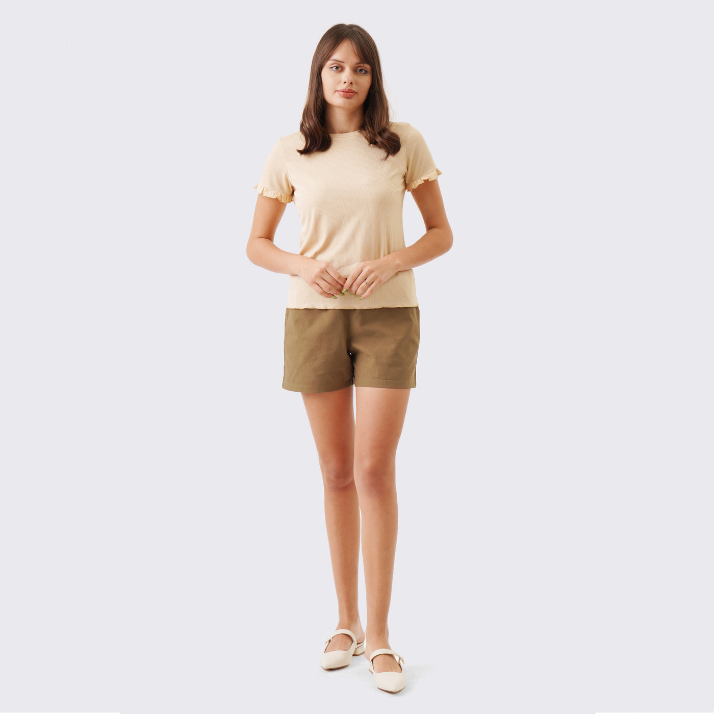 T-Shirt With Ruffle Detail