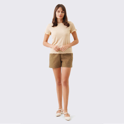 T-Shirt With Ruffle Detail