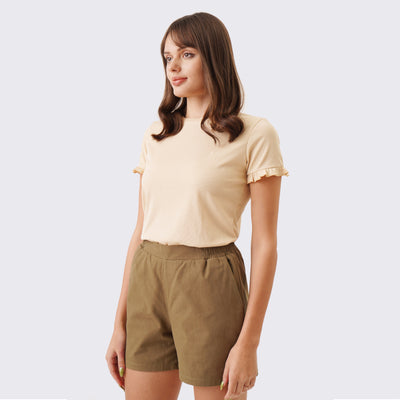 T-Shirt With Ruffle Detail