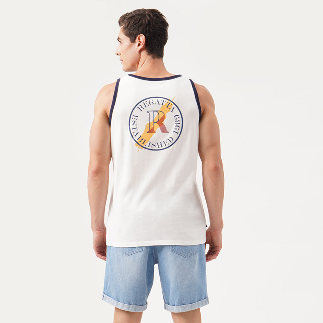 Tank Top With Front And Back Print