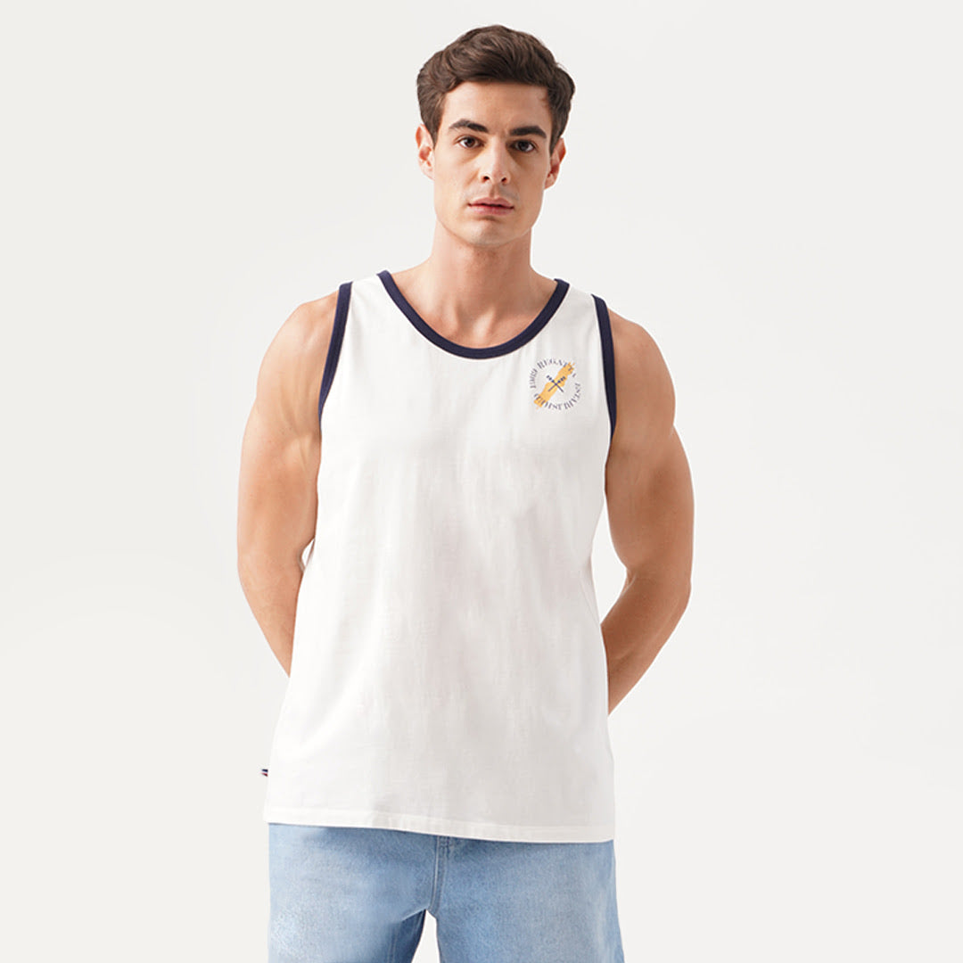 Tank Top With Front And Back Print