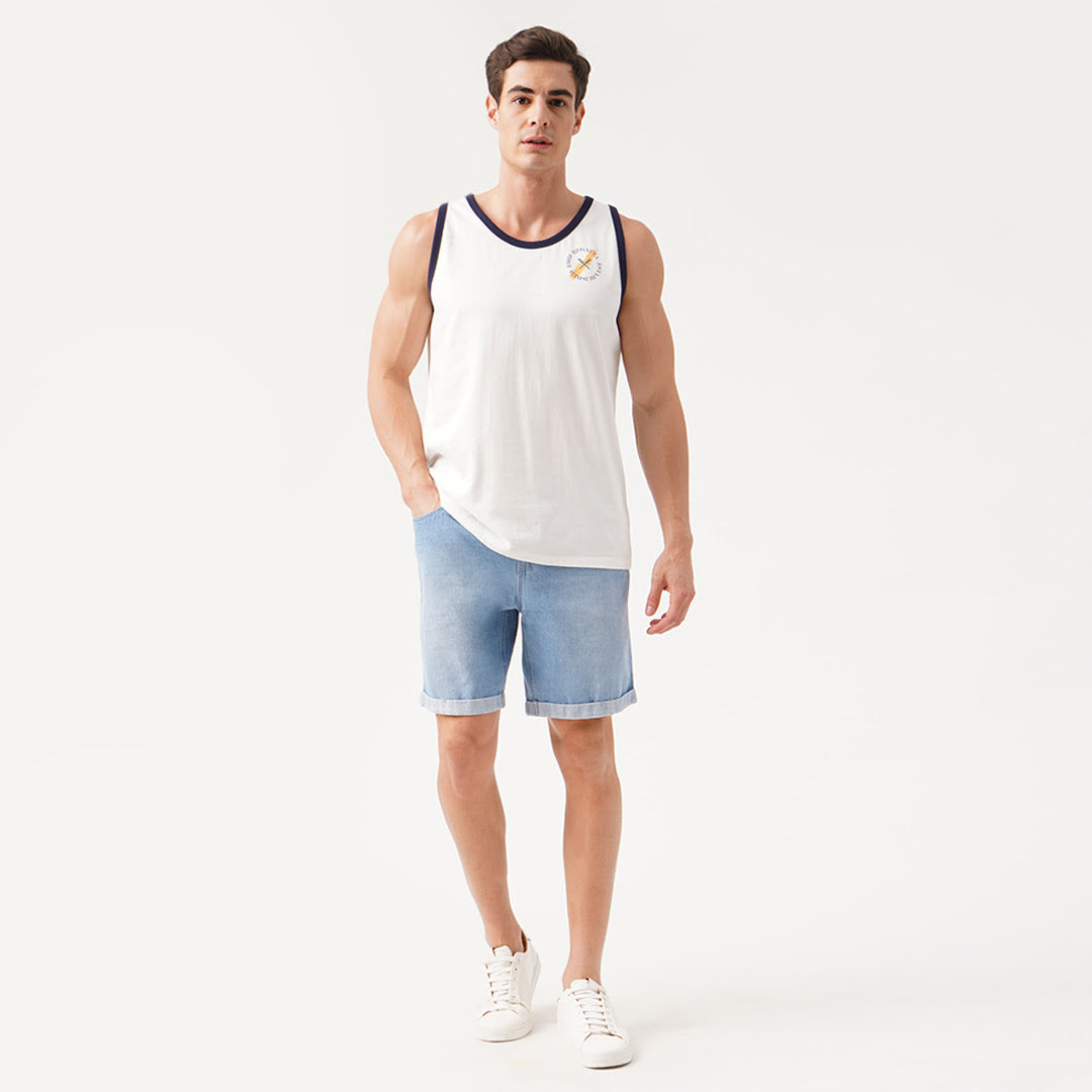 Tank Top With Front And Back Print